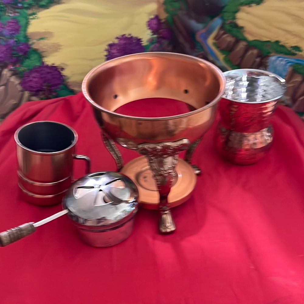 1 Cup/ 1 candle holders Warmer / napa style borrega cooper